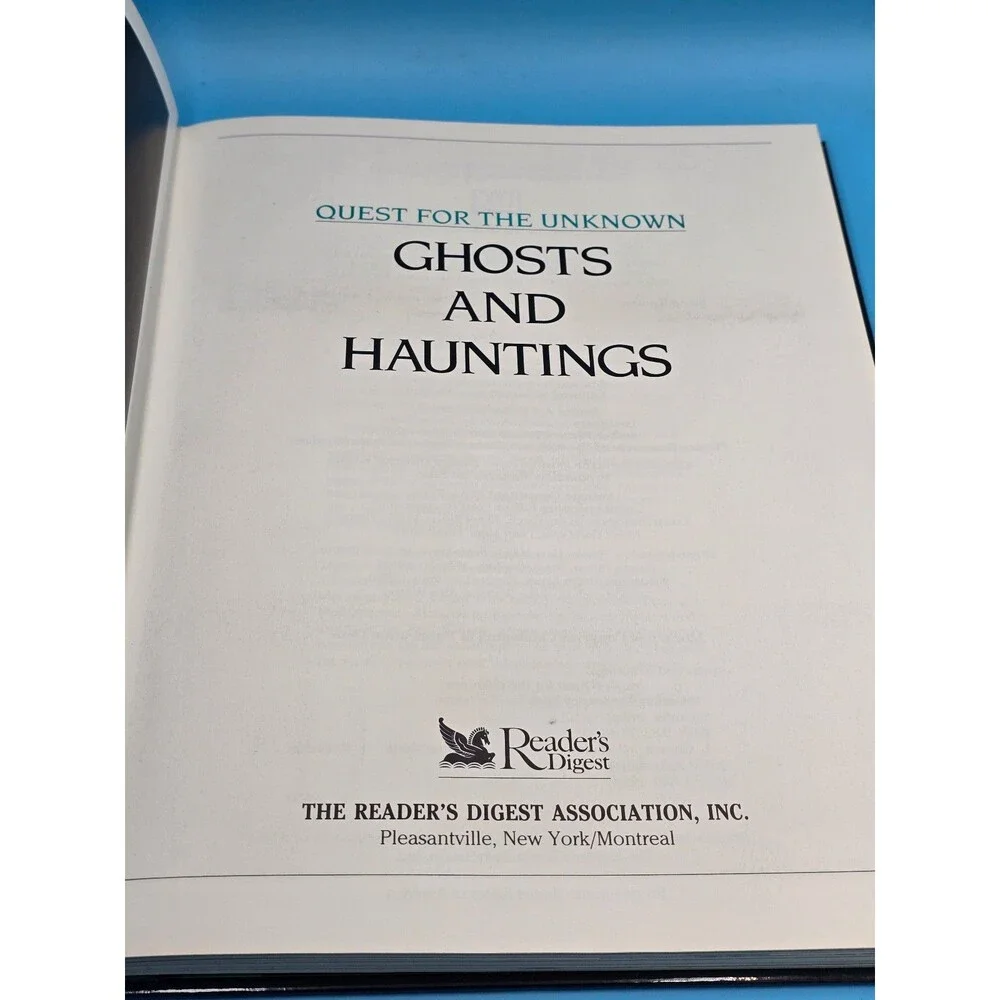 Reader's Digest Ghost And Hauntings Quest For The Unknown Series Hardcover Book